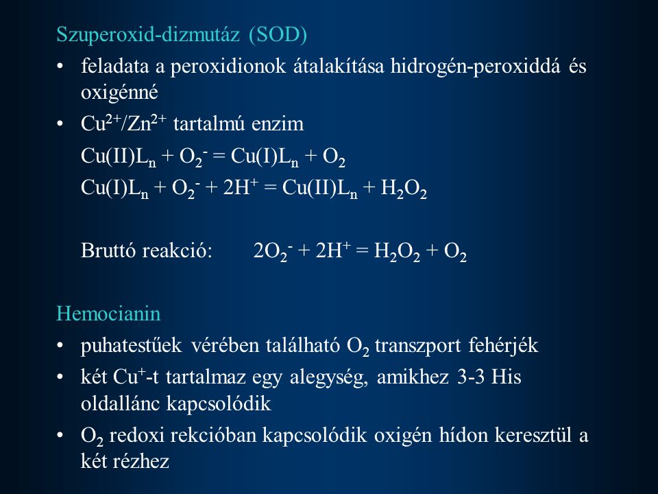 Szuperoxid-dizmutáz (SOD)