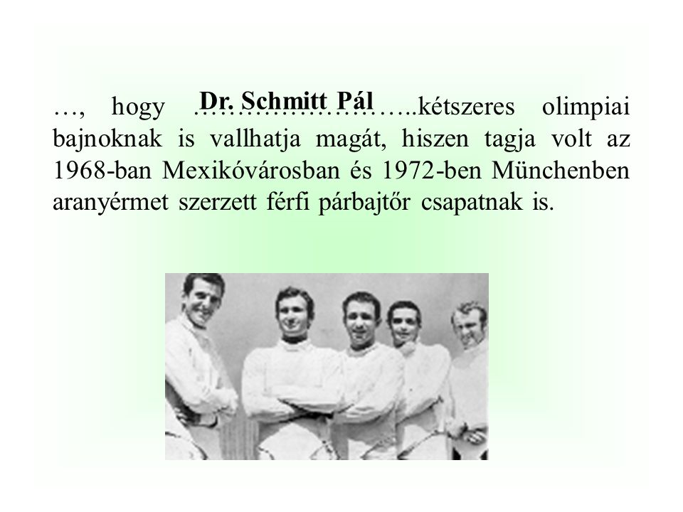 Dr. Schmitt Pál