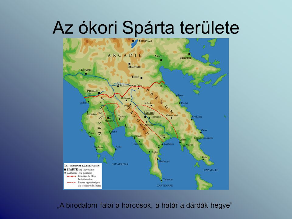 Az ókori Spárta területe