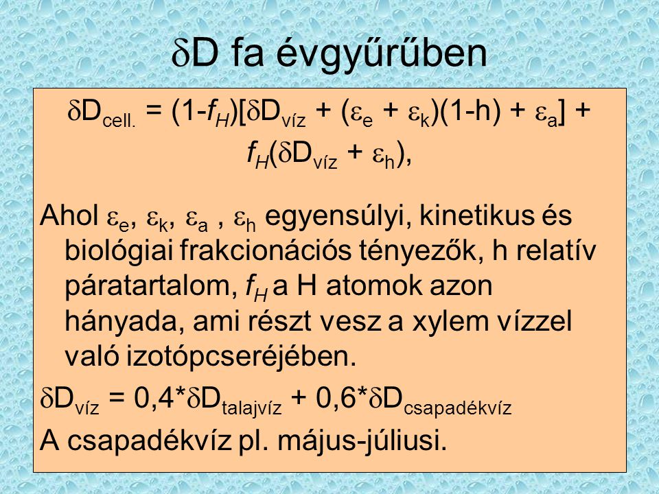 dDcell. = (1-fH)[dDvíz + (e + k)(1-h) + a] +