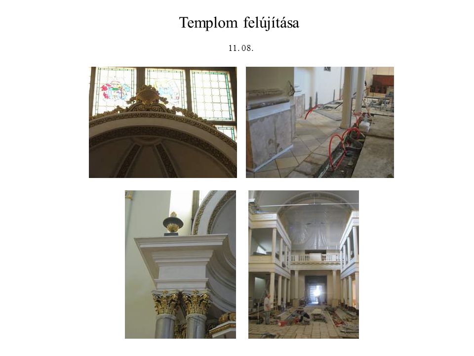 Templom felújítása
