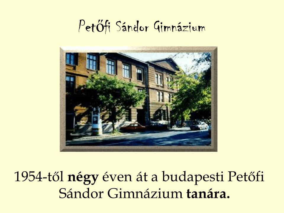 Petőfi Sándor Gimnázium