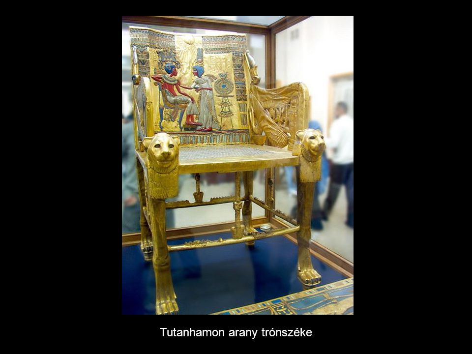 Tutanhamon arany trónszéke