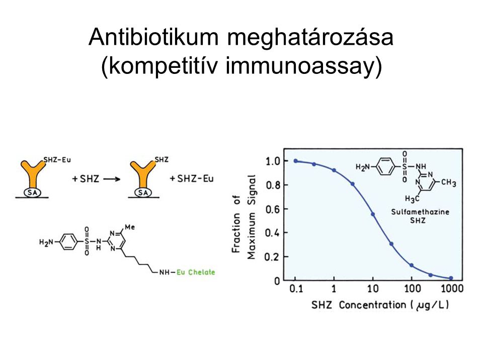 Antibiotikum meghatározása (kompetitív immunoassay)