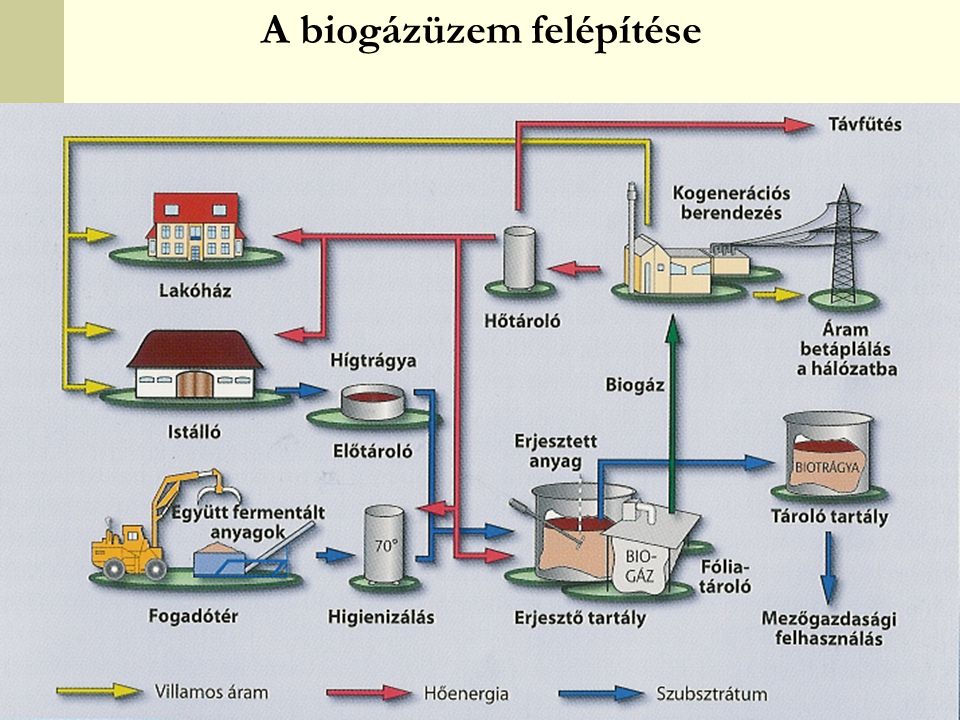 A biogázüzem felépítése
