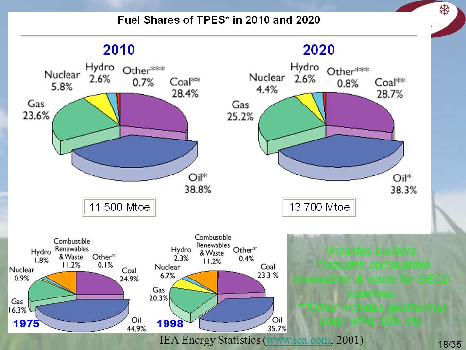 IEA Energy Statistics (  2001)