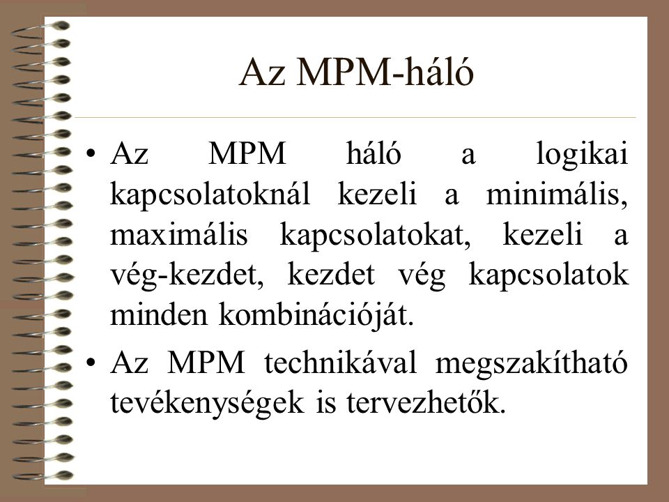 Az MPM-háló