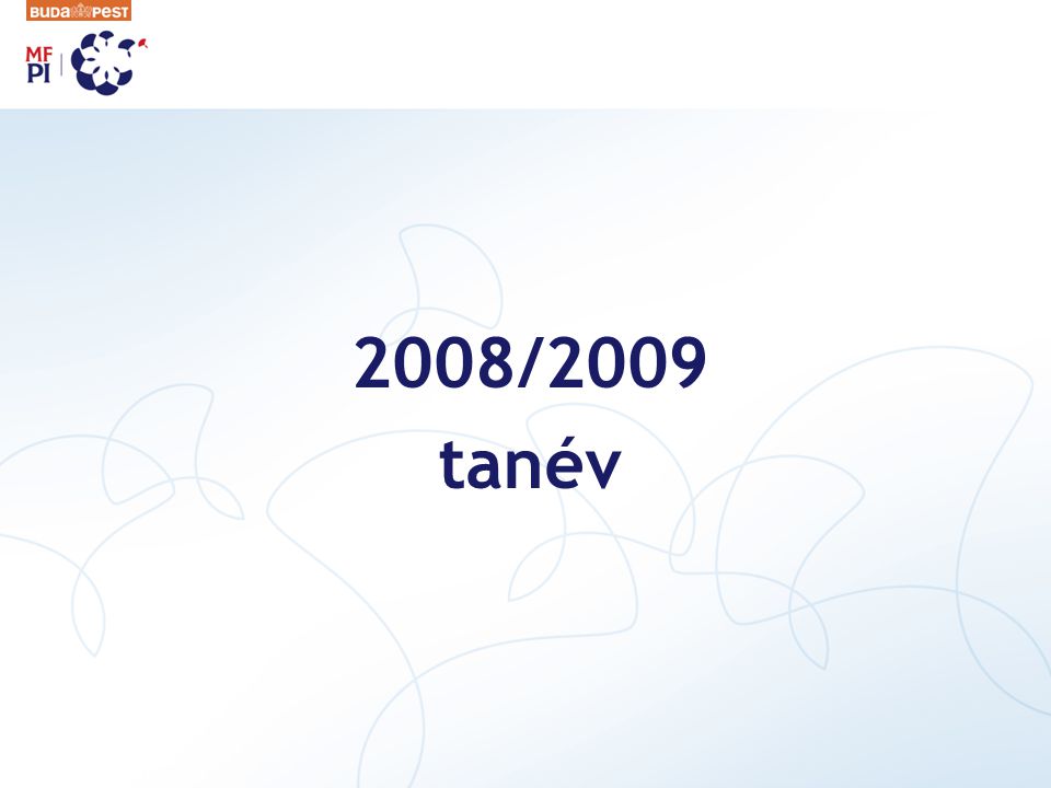 2008/2009 tanév