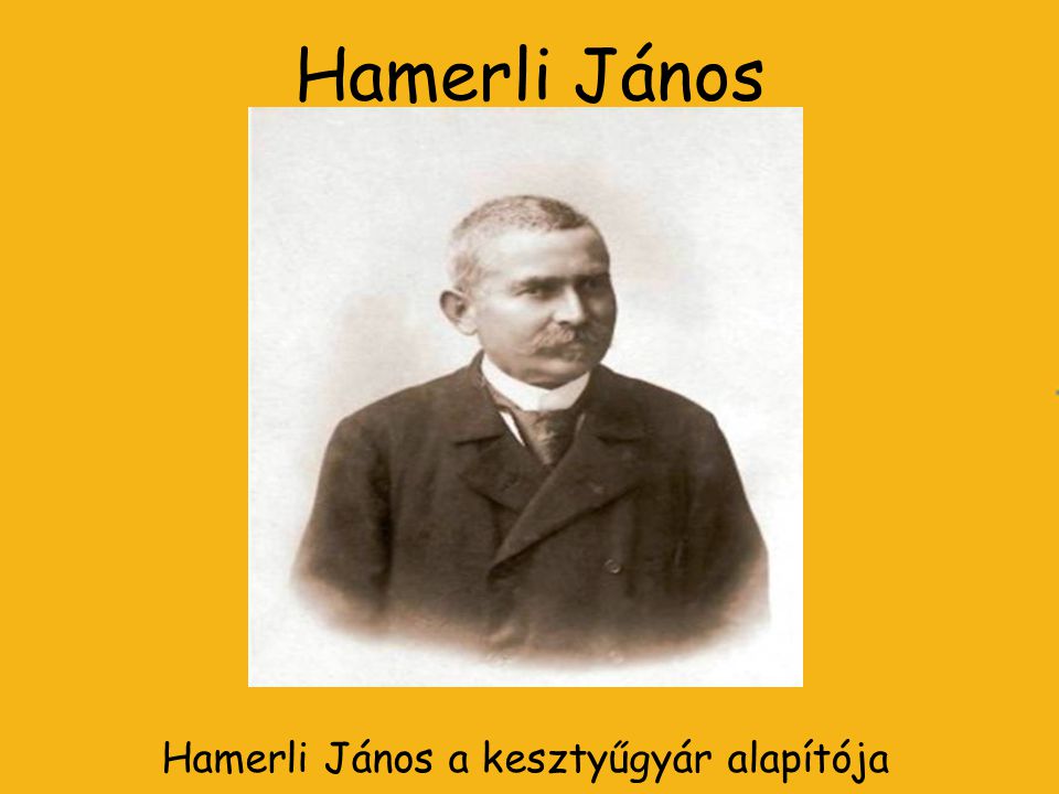 Hamerli János a kesztyűgyár alapítója