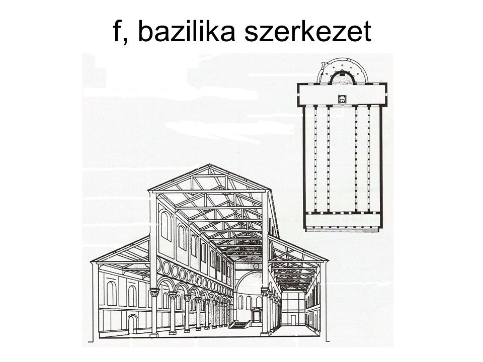 f, bazilika szerkezet
