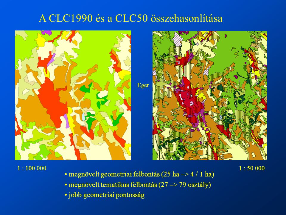 A CLC1990 és a CLC50 összehasonlítása