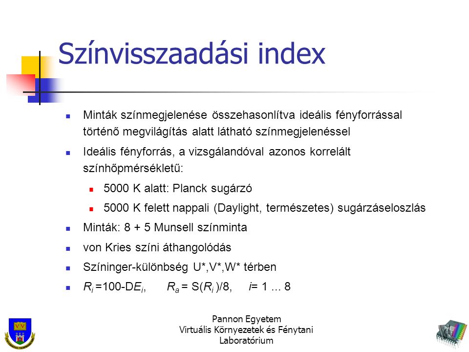 Színvisszaadási index