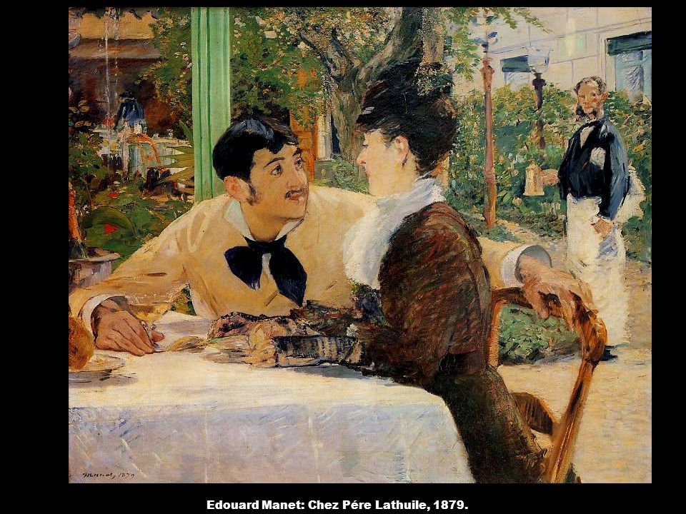 Edouard Manet: Chez Pére Lathuile, 1879.