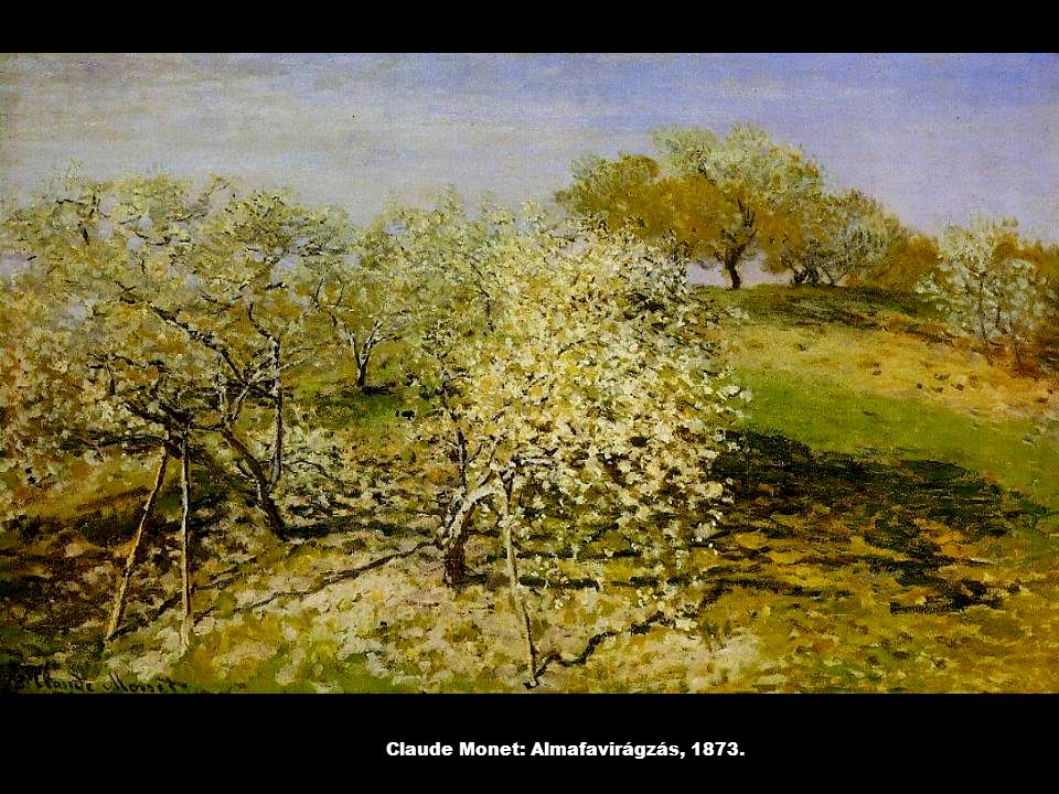 Claude Monet: Almafavirágzás, 1873.