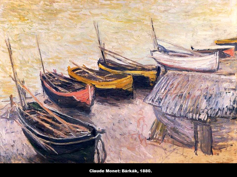 Claude Monet: Bárkák, 1880.