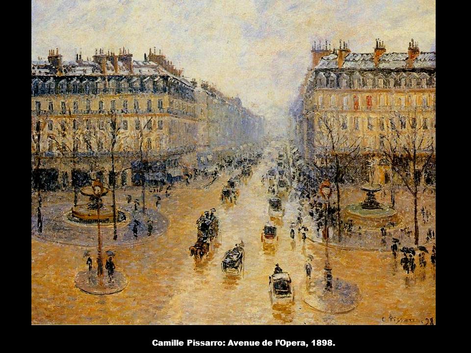 Camille Pissarro: Avenue de l’Opera, 1898.