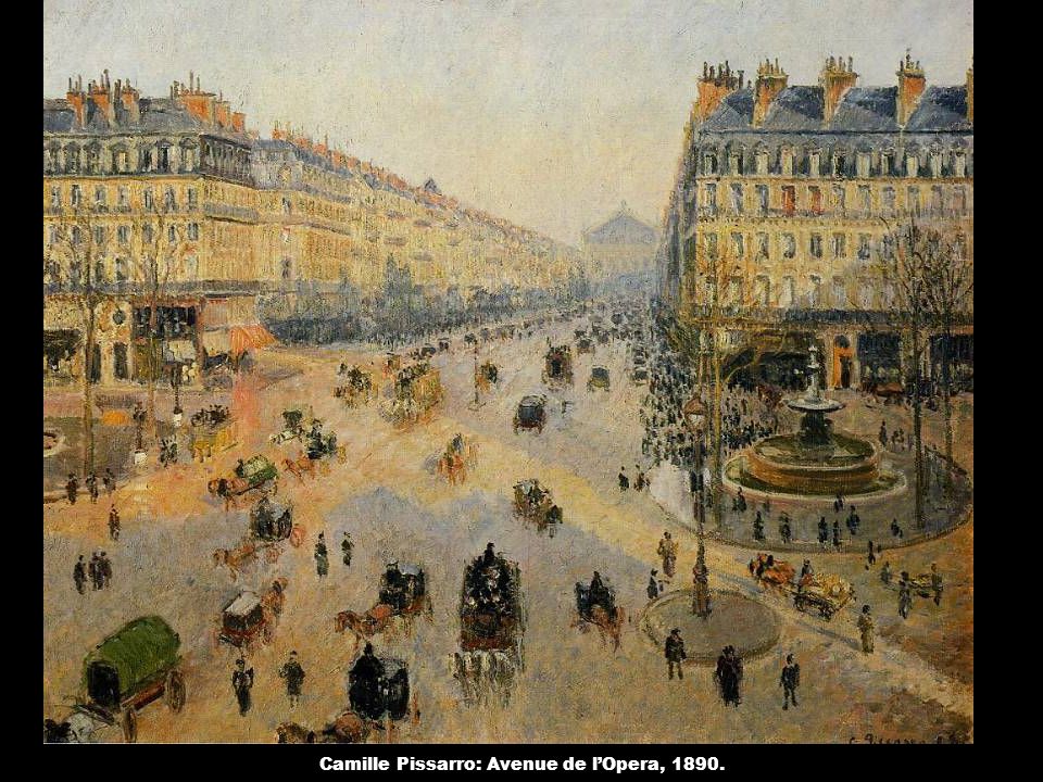 Camille Pissarro: Avenue de l’Opera, 1890.