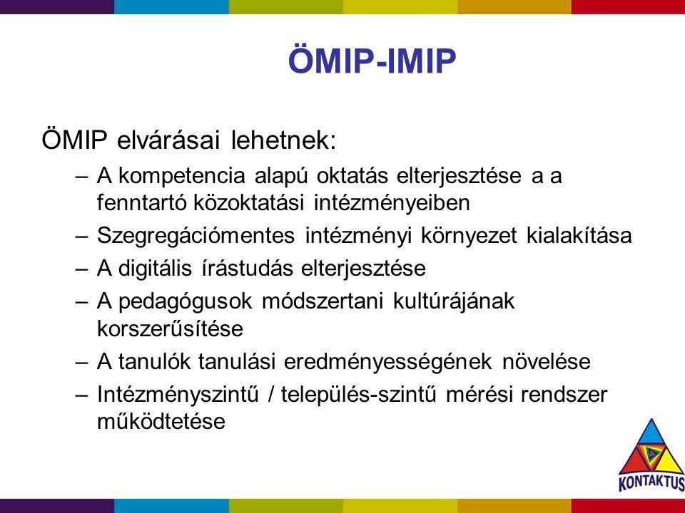 ÖMIP-IMIP ÖMIP elvárásai lehetnek:
