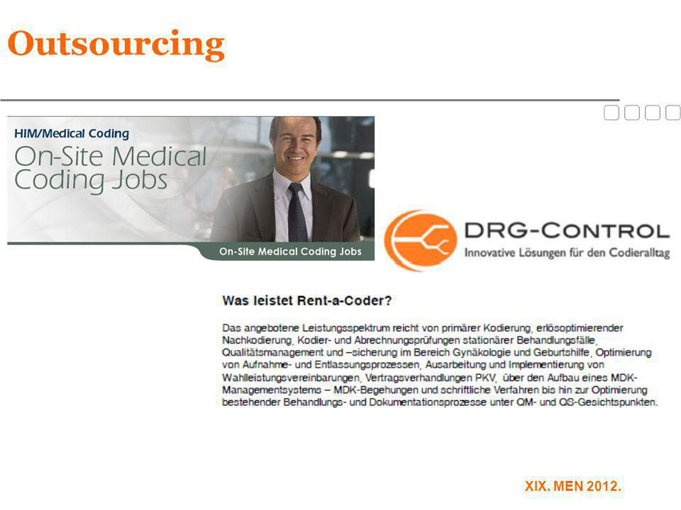 Outsourcing XIX. MEN 2012.