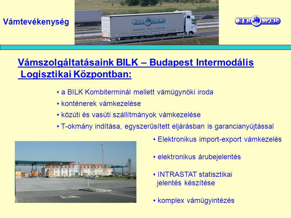 Vámszolgáltatásaink BILK – Budapest Intermodális