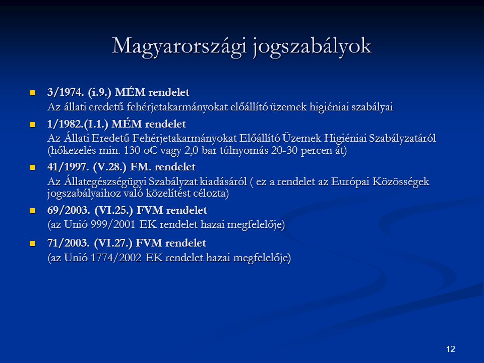 Magyarországi jogszabályok