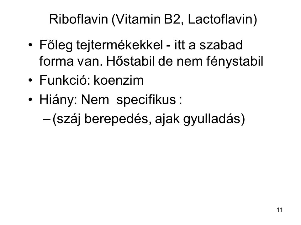 Riboflavin (Vitamin B2, Lactoflavin)