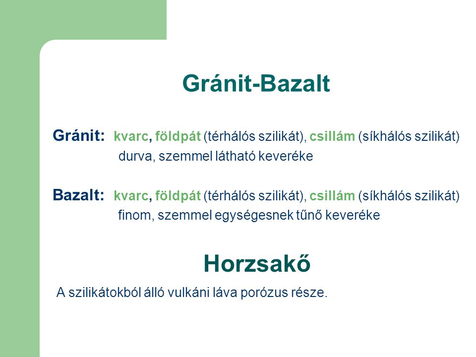Gránit-Bazalt Horzsakő