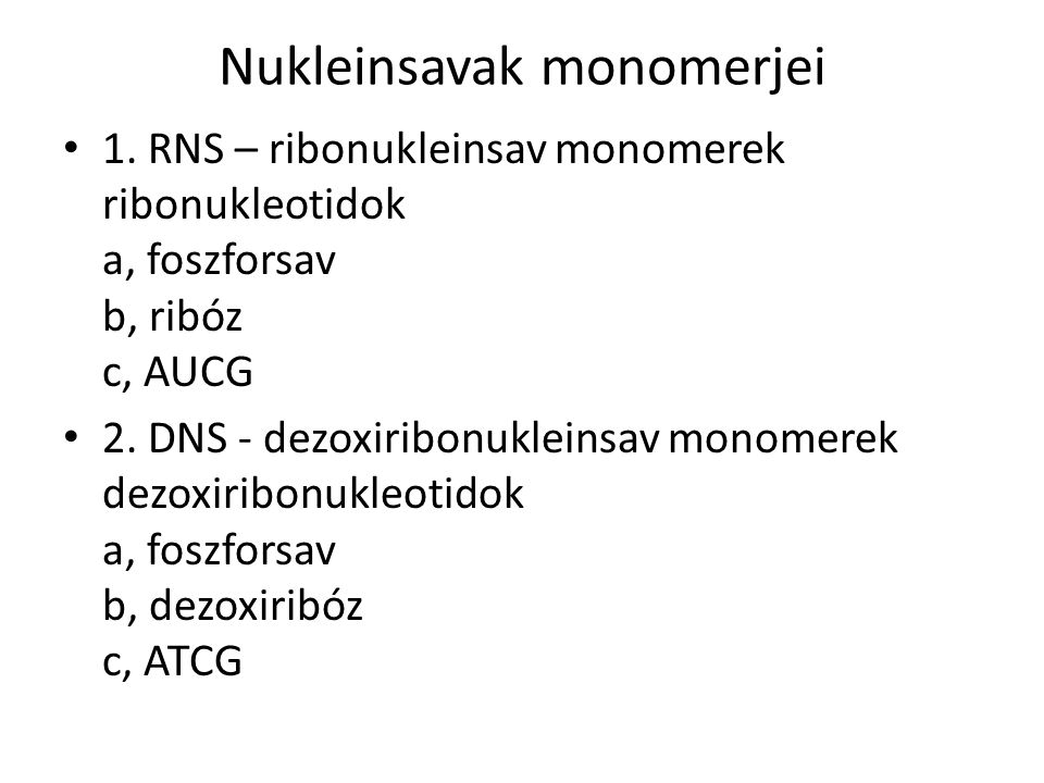 Nukleinsavak monomerjei