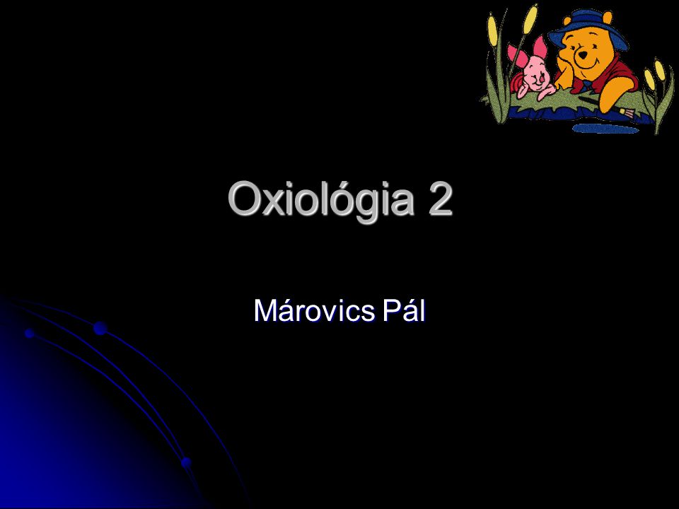 Oxiológia 2 Márovics Pál