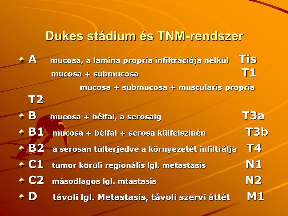 Dukes stádium és TNM-rendszer