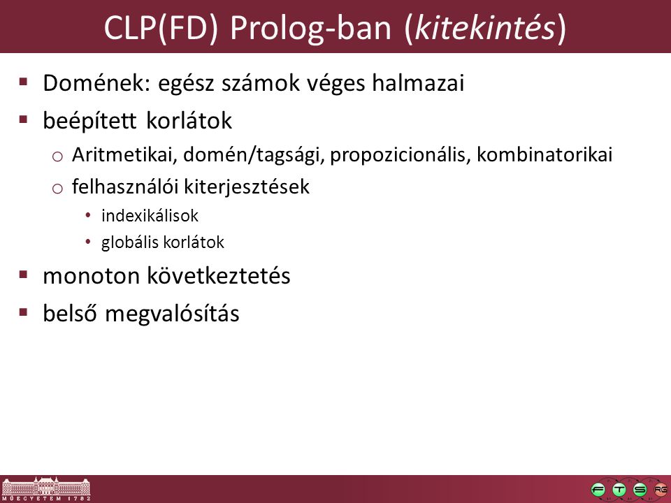 CLP(FD) Prolog-ban (kitekintés)