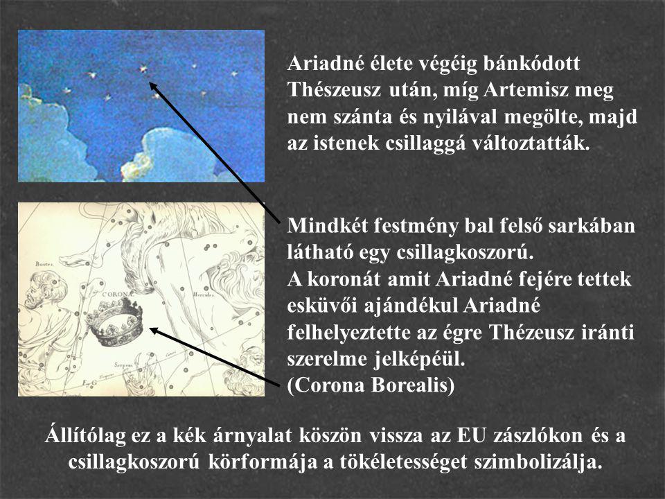 Ariadné élete végéig bánkódott Thészeusz után, míg Artemisz meg nem szánta és nyilával megölte, majd az istenek csillaggá változtatták.