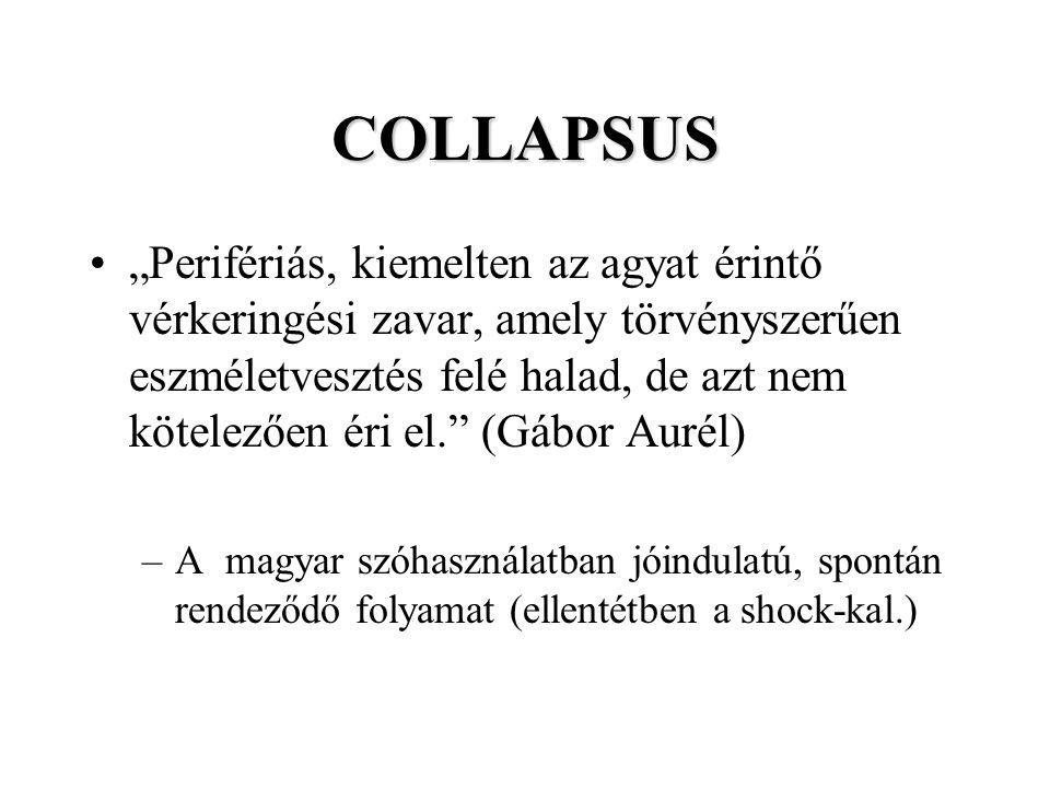 collapsus jelentése)