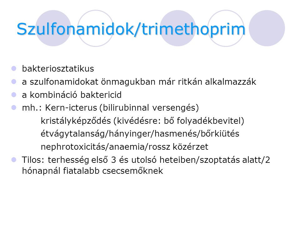 Szulfonamidok/trimethoprim