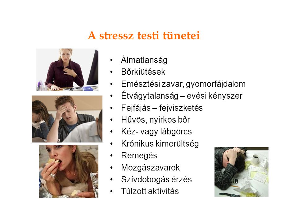 A stressz testi tünetei
