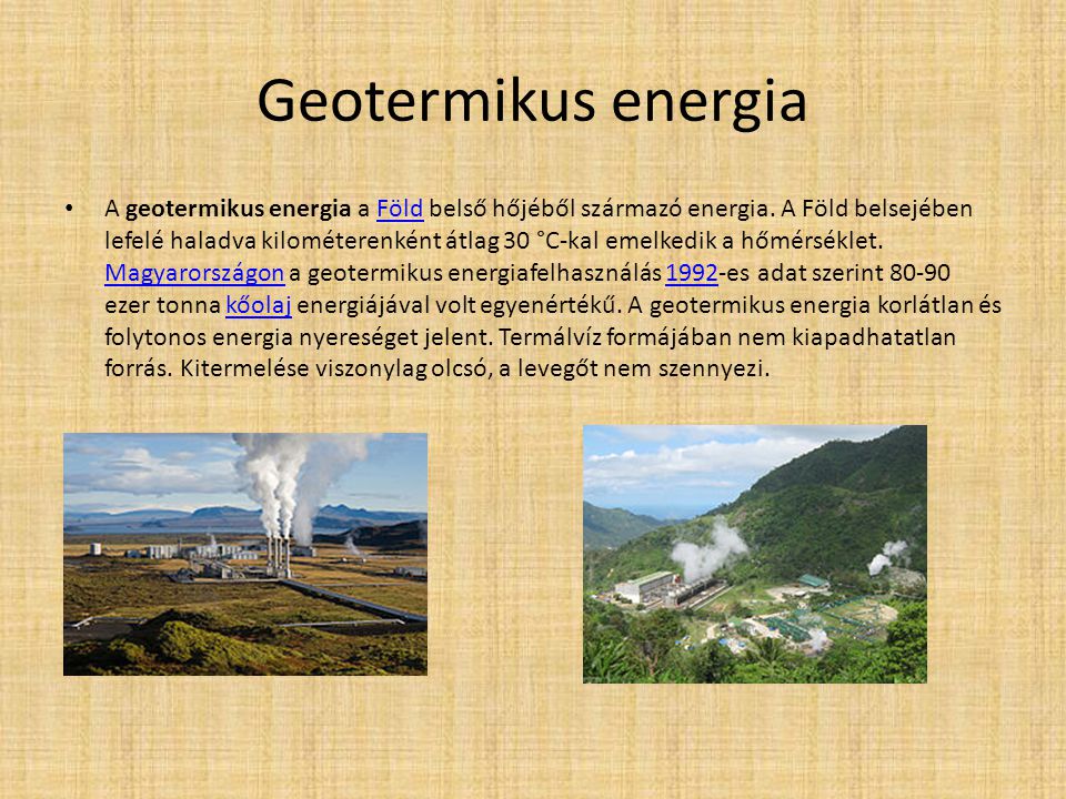 Geotermikus energia