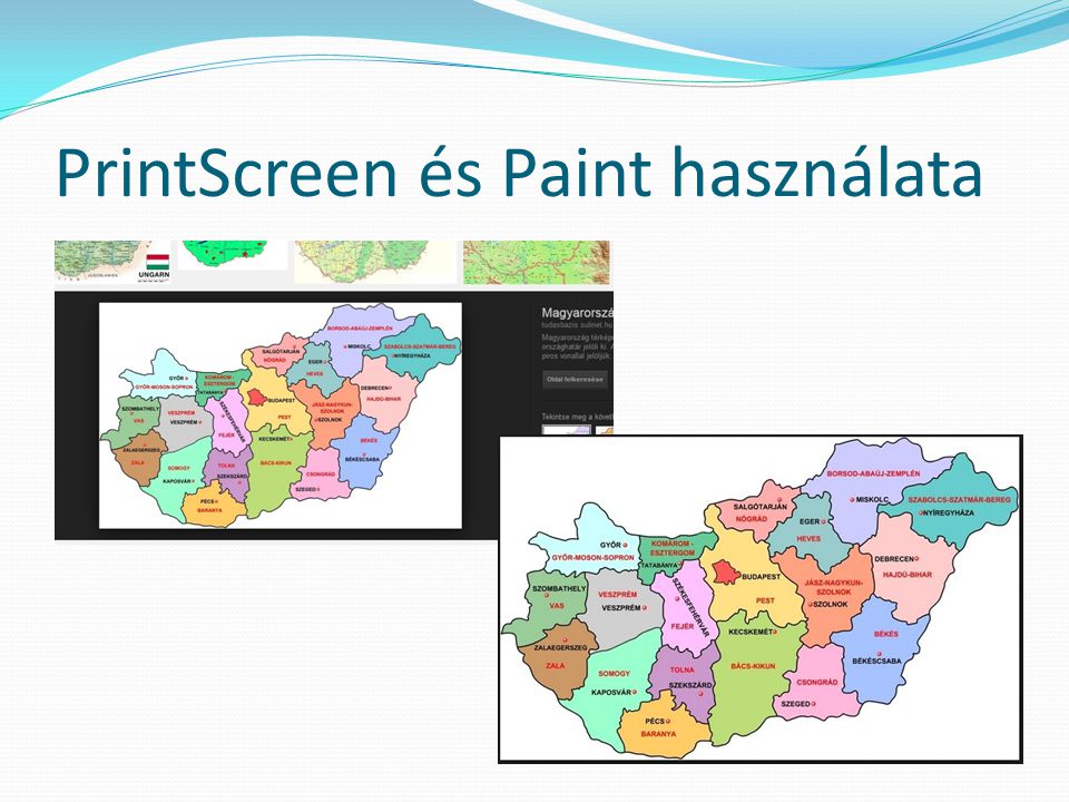 PrintScreen és Paint használata