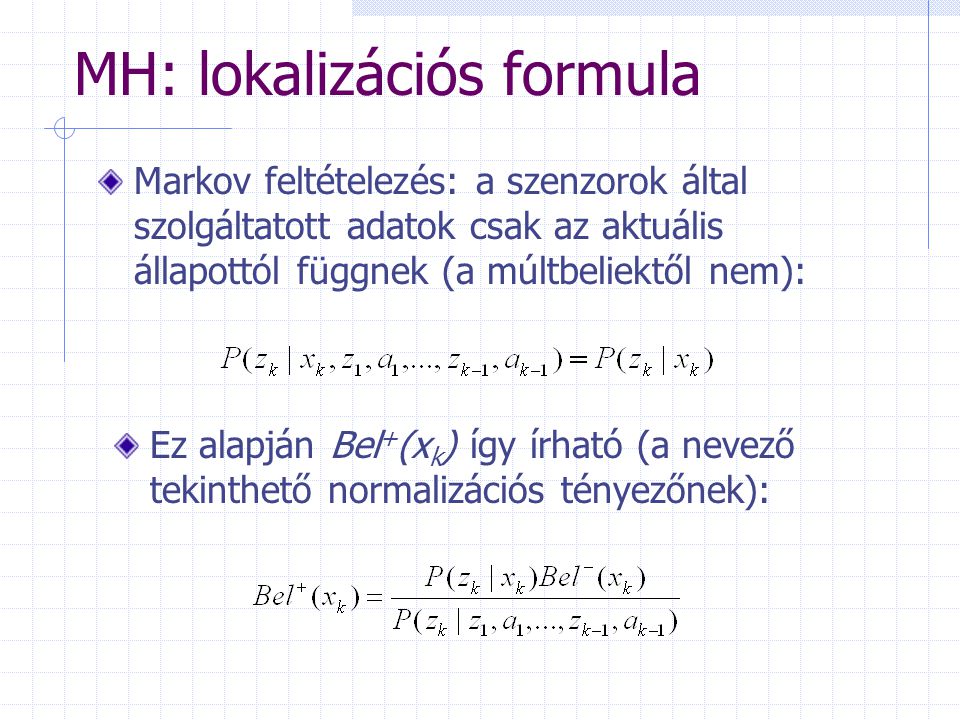 MH: lokalizációs formula