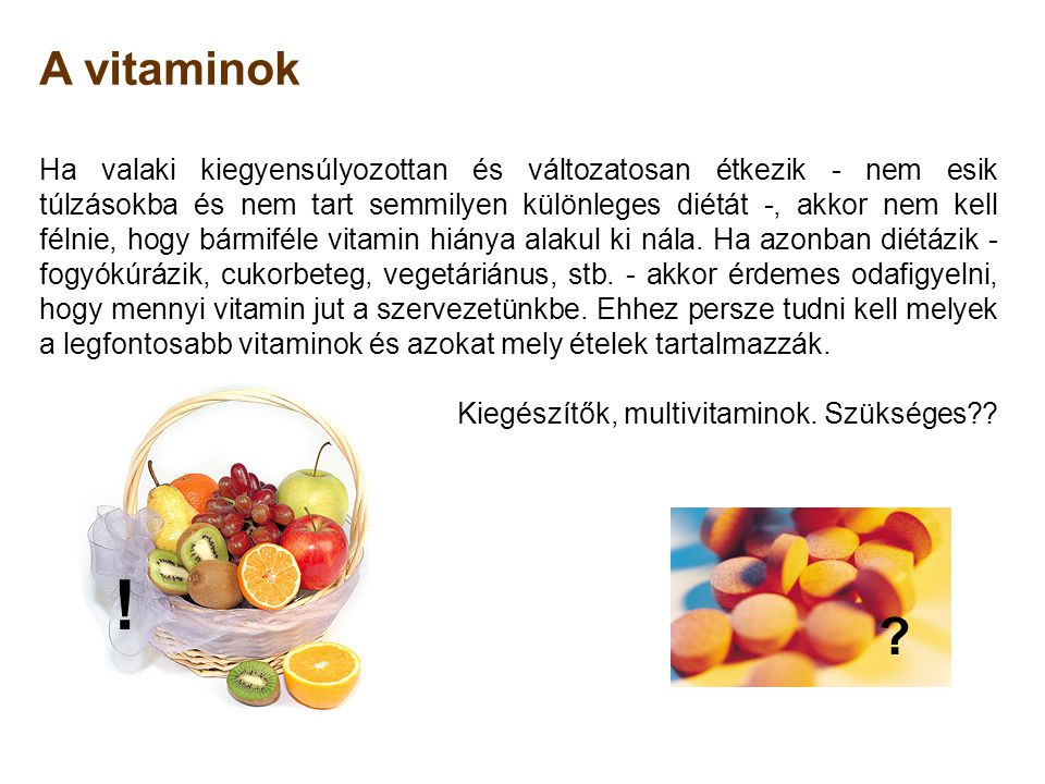 A vitaminok