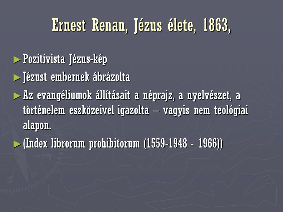 Ernest Renan, Jézus élete, 1863,