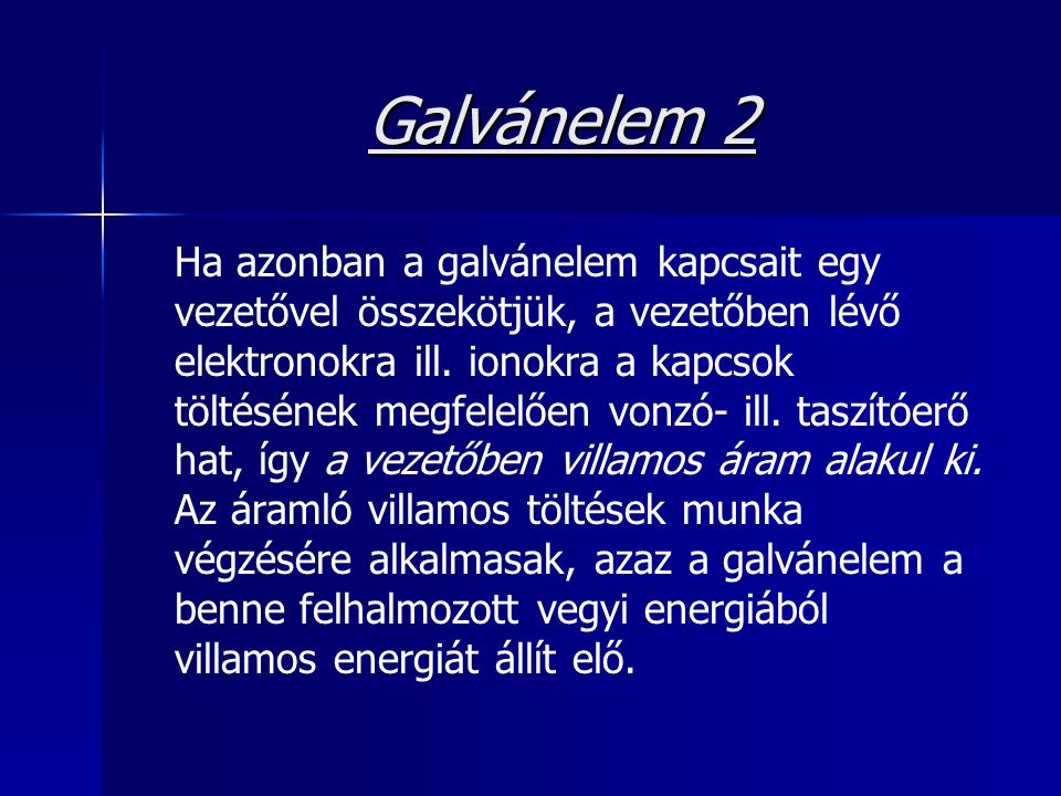 Galvánelem 2