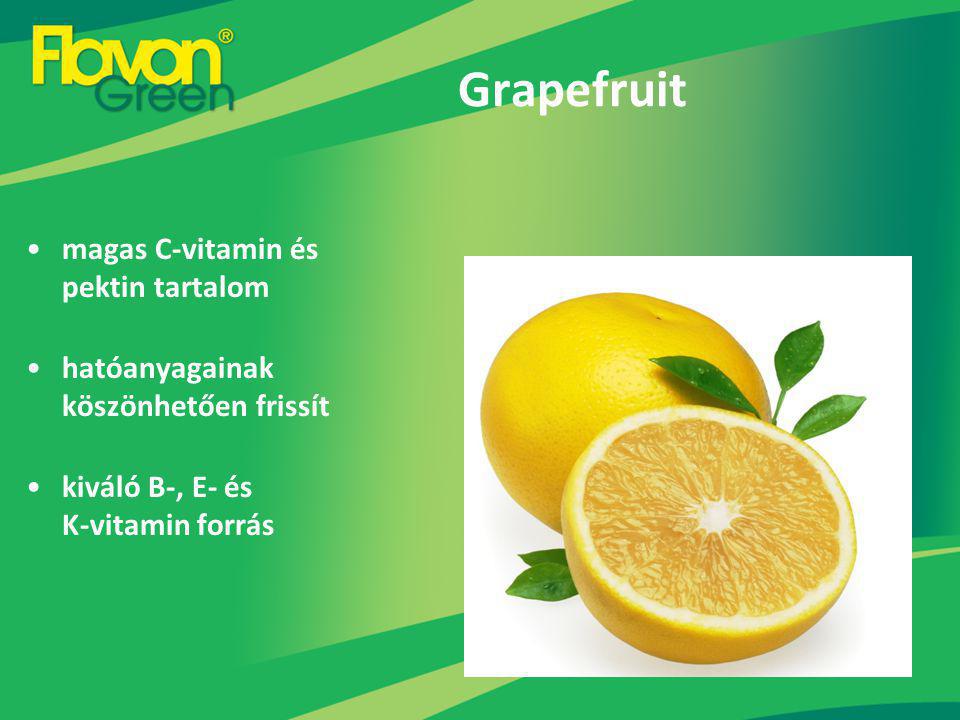 Grapefruit magas C-vitamin és pektin tartalom