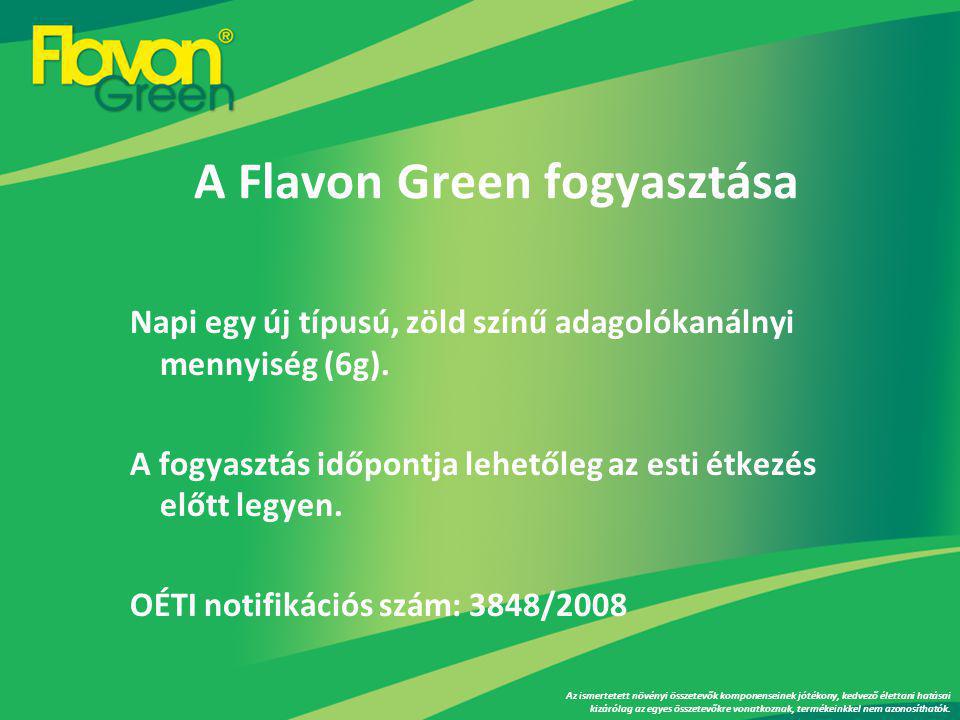 A Flavon Green fogyasztása