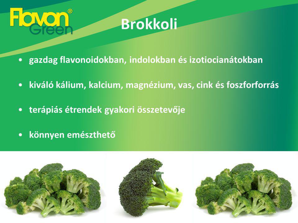 Brokkoli gazdag flavonoidokban, indolokban és izotiocianátokban