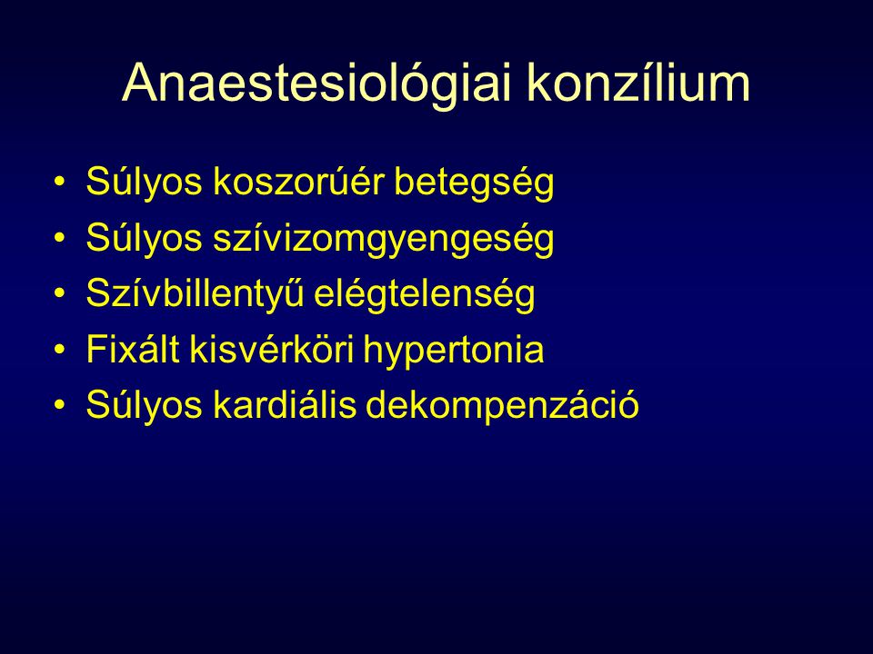 Anaestesiológiai konzílium