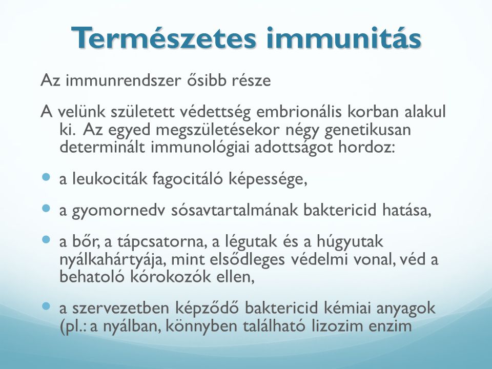 Természetes immunitás