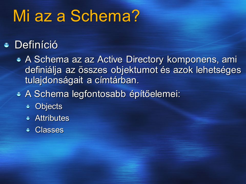 Mi az a Schema Definíció