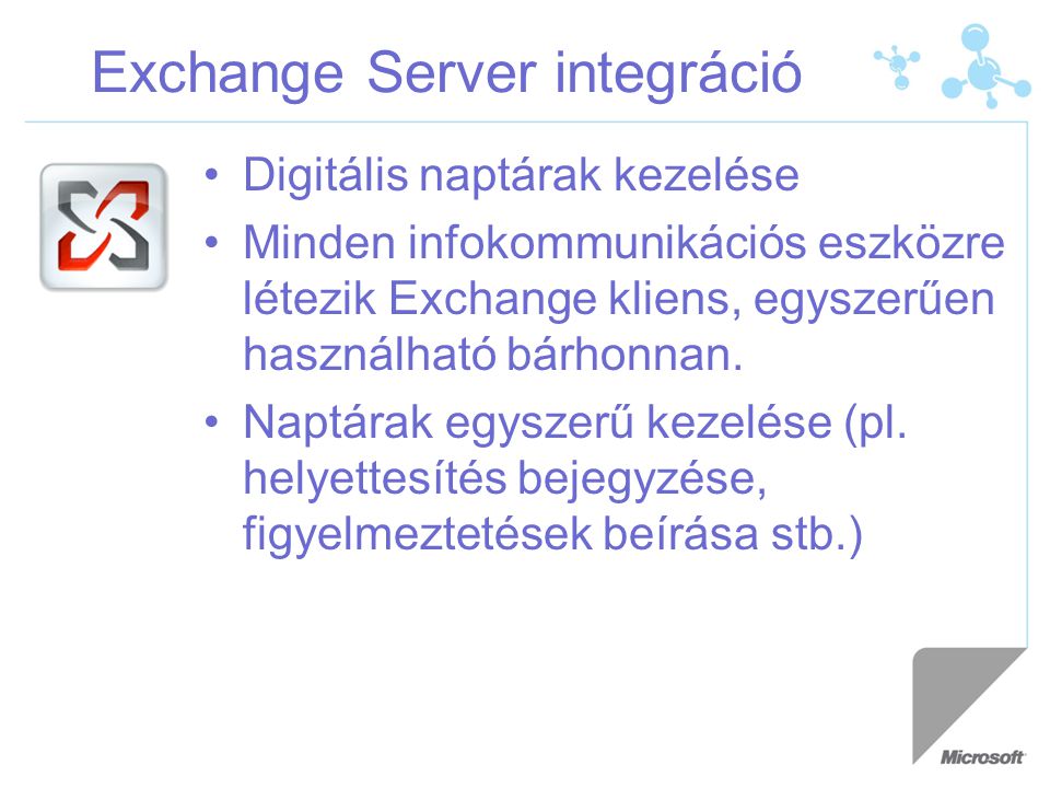 Exchange Server integráció