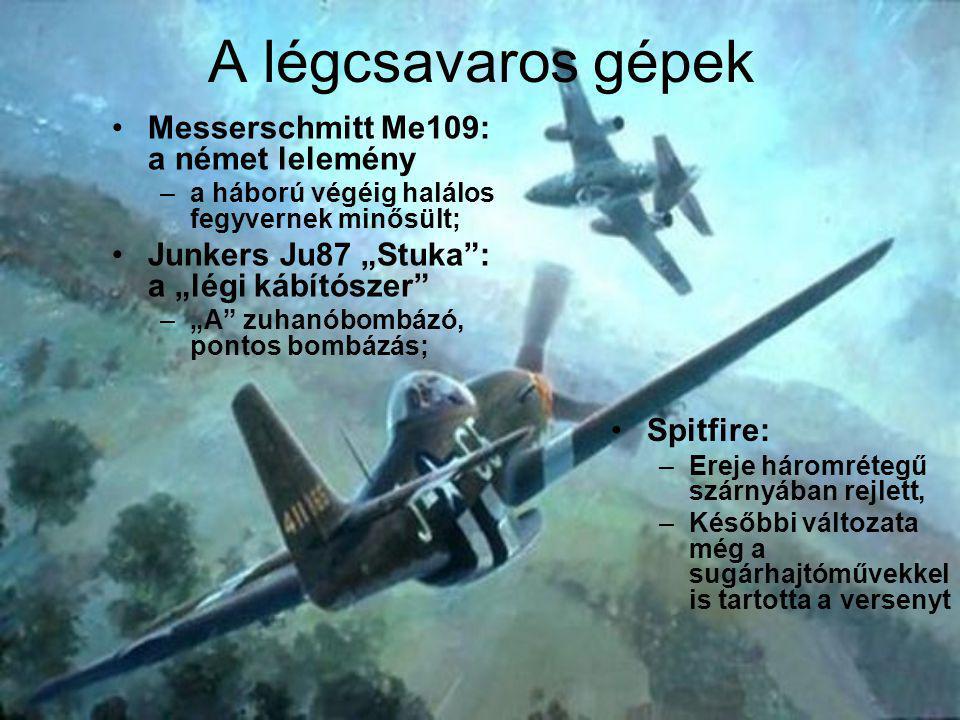 A légcsavaros gépek Messerschmitt Me109: a német lelemény