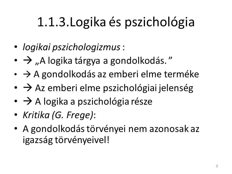 1.1.3.Logika és pszichológia